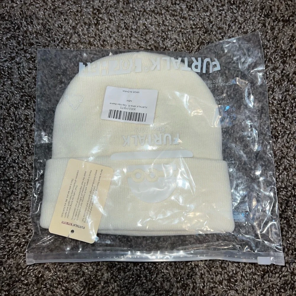 cream beanie